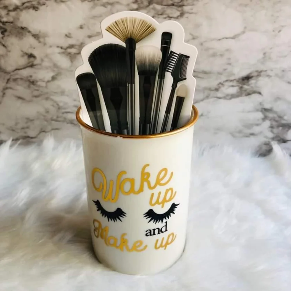 Makeup Brush Holder Wake Up And Make Up